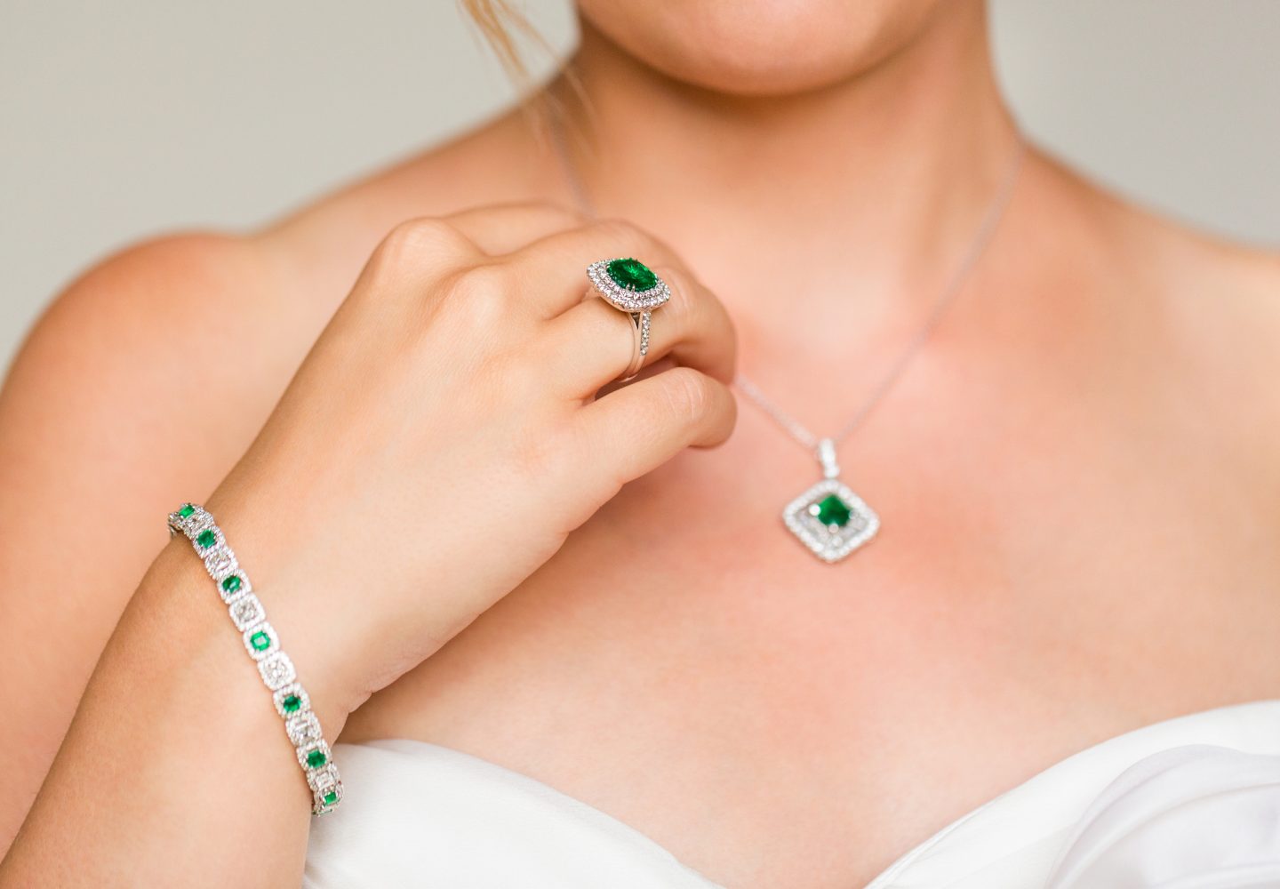 Close-up Of A Bride and her jewelry