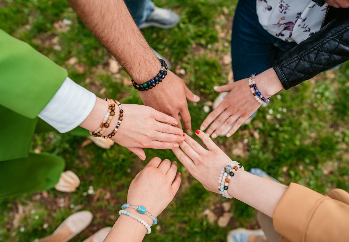 Friends Wearing Friendship Bracelets